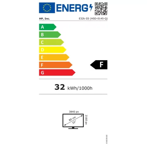 HP 31,5" E32k 4K UHD HDMI/DP/USB fekete monitor