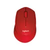 LOGITECH Egér - M330 Silent Plus Vezeték Nélküli Optikai, Piros
