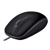 LOGITECH Egér - B110 Vezetékes Optikai Silent, Fekete