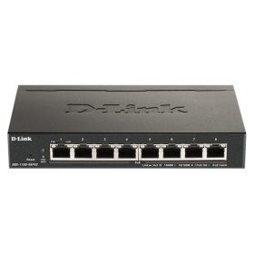   D-LINK Switch 8x1000Mbps Fémházas Asztali Menedzselhető, DGS-1100-08V2/E