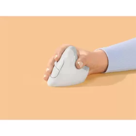   LOGITECH Egér - LIFT Vertical Ergonomic Bluetooth Optikai, Piszkosfehér