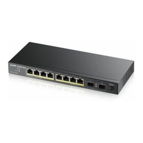   ZYXEL Switch 8x1000Mbps (8xPOE) + 2xGigabit SFP Fémházas Asztali, GS1100-10HP-EU0102F