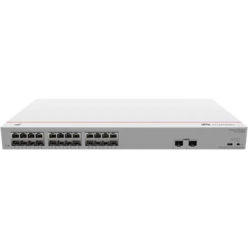 Huawei eKit Switch 24x1000Mbps (124W POE+) + 2x1GE (SFP), Nem menedzselhető, Rack/Asztali - S110-24LP2SR