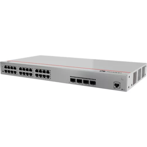 Huawei eKit Switch 24x1000Mbps (400W POE+) + 4x1GE (SFP) + 1konzol port, iStack, Layer2+ managed Rackes - S310-24P4S