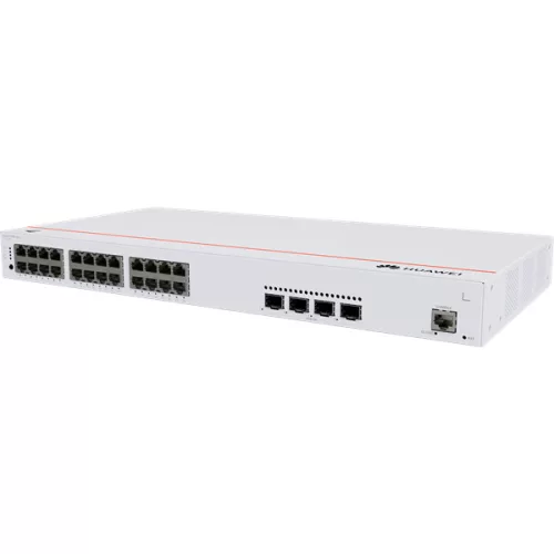 Huawei eKit Switch 24x1000Mbps (400W POE+) + 4x10GE (SFP+) + 1konzol port, iStack, Layer2+ managed, Rackes - S310-24P4X