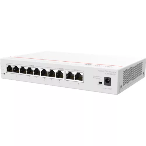 Huawei eKit Engine Gateway 2x1000Mbps (WAN) + 8x1000Mbps (124W POE+),  Asztali - S380-S8P2T