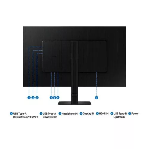 SAMSUNG B2B 60Hz 32" VA monitor, 4K (3840x2160), 16:9, 350cd/m, 5ms, HDMI/DP/3xUSB