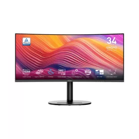   MSI Monitor Business Modern MD342CQP Ívelt 34" QHD, 3440x1440, 100Hz VA 21:9, 3000:1 CR, 300cd/m2, 4 ms, HDMI, DP, Black