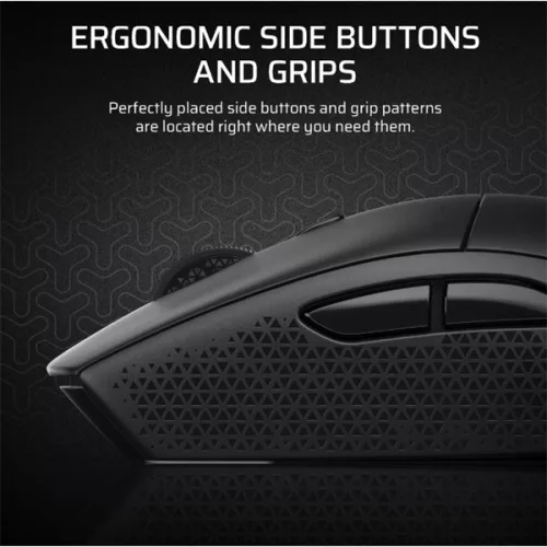 CORSAIR Vezeték Nélküli Egér Gaming, M55 Lightwight, 6 programozható gomb, Ultra-könnyű, 16000dpi, fekete