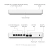 UBiQUiTi Vezetékes Router Gateway 4x2,5Gbit + 1x10Gbps SFP+ (LAN) + 1x10Gbit (SFP+/LAN) (WAN), Asztali - UXG-FIBER