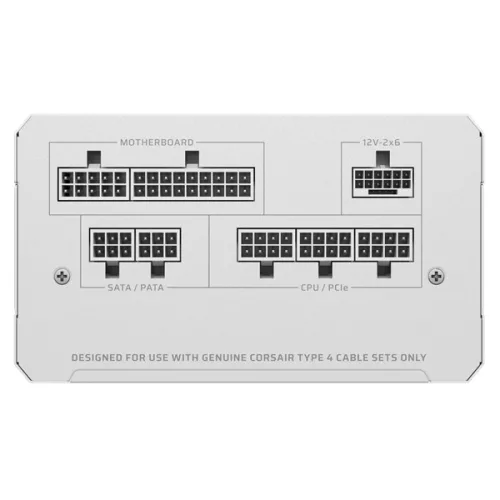 CORSAIR Tápegység Moduláris, RM750e, 750W, 12cm, ATX 3.1, PCIe 5.1, BOX, Cybenetics Gold, fehér