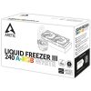 ARCTIC COOLING CPU hűtő Liquid Freezer III 240 A-RGB (vízhűtés), Univerzális Fehér