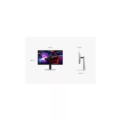 SAMSUNG Gaming 240Hz OLED monitor 27" G8, 3840x2160, 16:9, 250cd/m2, 0.03ms, HDMI/DisplayPort/USB,Pivot