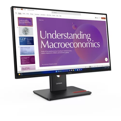 LENOVO Monitor - ThinkVision T24D-40; 23,8" FHD 1920x1080 IPS 120Hz, 16:9, 1500:1, 250cd/m2, 4ms, HDMI, DP,USB AC, RJ45