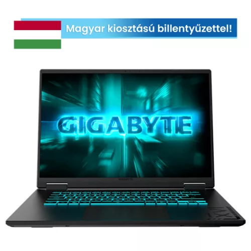 GIGABYTE GAMING A16 CVH 16" WUXGA (165Hz), Intel Core i7-13620H (10C/4.9Ghz), 16GB, 1TB SSD, RTX 5060, Magyar billentyű