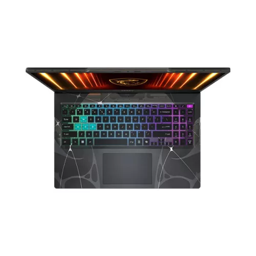 MSI Gaming NB Cyborg 15 B2RWFKG-431, 15,6" FHD 144Hz, Core 7 240H, 16GB (2x8), 512GB M.2, RTX 5060 8GB, NOOS, Fekete