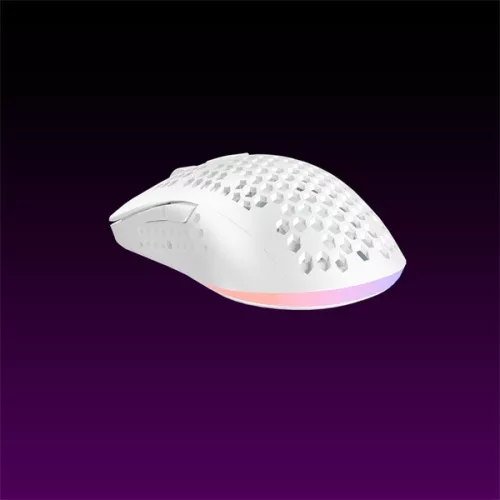 AVAX Vezetékes Egér - LW01 PAW3327 RGB Gamer, fehér