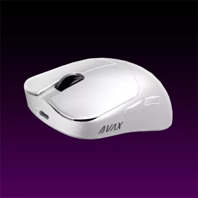   AVAX Vezeték Nélküli Egér - LW02 PRO tri-mode 1k lightweight, Gamer, fehér