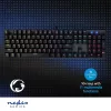 Nedis GKBDM110BKUS gamer billentyűzet, USB,Mechanikus gombok | LED | QWERTY | Amerikai kiosztás