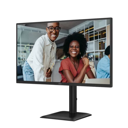 AOC IPS monitor 27" 27E4U 1920x1080, 16:9, 300cd/m2, 4ms, VGA/HDMI/USB, hangszóró, 120 Hz, áll.mag., pivot