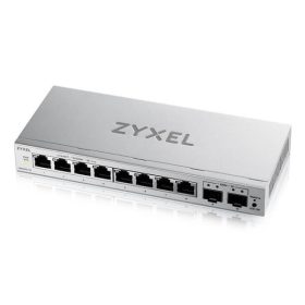   ZYXEL Switch 8x1000Mbps + 2xSFP Fémházas Asztali, Web menedzselés, GS1200-10V3-EU0101F