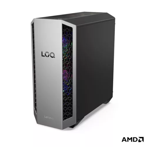 LENOVO LOQ Tower 26ADR10, AMD Ryzen 7 8745HX, 16GB, 512GB, RTX 5050 8GB, NoOS, Luna Grey + Eclipse Black