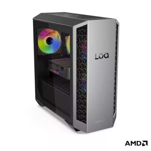 LENOVO LOQ Tower 26ADR10, AMD Ryzen 7 8745HX, 32GB, 1TB, RTX 5060 8GB, NoOS, Luna Grey + Eclipse Black