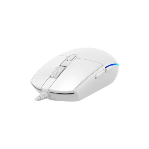 BARACUDA BGM-112W CRAB-W vezetékes gamer egér, 3600dpi, fehér