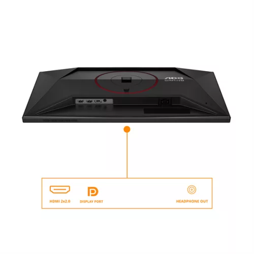 AOC IPS Gaming monitor 23,8" 24G4ZR 1920x1080, 16:9, 300cd/m2, 1ms, DisplayPort/2xHDMI, 260 Hz, áll.mag.,pivot