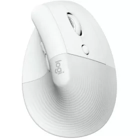   LOGITECH Egér - LIFT Vertical Ergonomic Bluetooth Optikai for MAC, Piszkosfehér