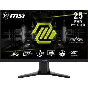   MSI MAG 256F 24.5 Inch FHD Gaming Monitor - 1920 x 1080 Rapid IPS Panel, 180 Hz / 1ms GtG, 127% sRGB, Frameless Design, HDR Ready - DisplayPort 1.2a, HDMI 2.0b CEC