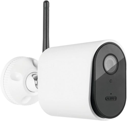 ABUS WiFi Outdoor Camera PPIC44520 - Surveillance Camera with App, Motion Detection, Object Distinction, Push Notification, Night Vision, 8GB Memory Card, 1080p/Full HD, Masking, White