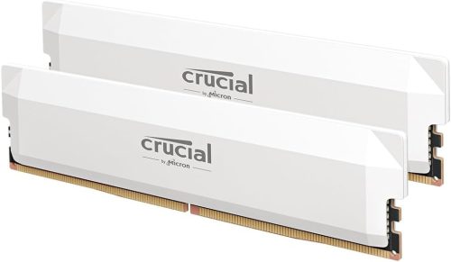 Crucial Pro CP2K16G60C36U5W DDR5 RAM Kit (2x16GB) 6000MHz CL36, Overclocking Gaming, Intel XMP 3,0 / AMD Expo, PC Computer Memory Module 32GB DDR5, White