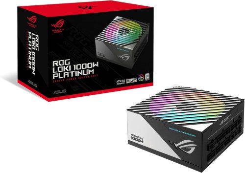 ASUS ROG Loki SFX-L 1000W Platinum (Fully Modular Power Supply, 80+ Platinum, 120 mm PWM ARGB Fan, Aura Sync, ATX 3,0 Compatible, PCIe 5,0 Ready)