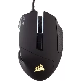   CORSAIR SCIMITAR RGB ELITE Wired MOBA/MMO Gaming Mouse - 18,000 DPI - 17 Programmable Buttons - iCUE Compatible - PC, Mac, PS5, PS4, Xbox - Black