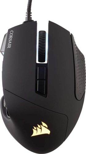 CORSAIR SCIMITAR RGB ELITE Wired MOBA/MMO Gaming Mouse - 18,000 DPI - 17 Programmable Buttons - iCUE Compatible - PC, Mac, PS5, PS4, Xbox - Black