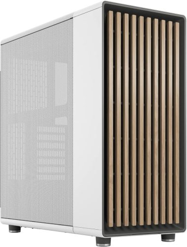 Fractal Design North Charcoal Black Tempered Glass Dark - Wood Walnut front - Glass side panel 
