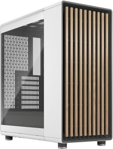 Fractal Design North Charcoal Black Tempered Glass Dark - Wood Walnut front - Glass side panel 
