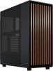 Fractal Design North Charcoal Black Tempered Glass Dark - Wood Walnut front - Glass side panel 