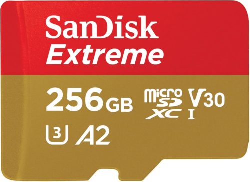SanDisk Extreme microSDXC 256GB UHS-I/U3/A2/CL10 (SDSQXAV-256G-GN6MA)