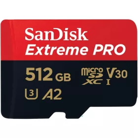   SanDisk Extreme Pro microSDXC 512GB CL10/UHS-I/U3/V30/A2 (SDSQXCD-512G-GN6MA)
