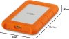 LaCie Rugged Mini 2 TB External Portable Hard Drive (STFR2000800)