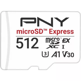   PNY microSD Express memóriakártya microSDXC UHS-I U3 V30 A1 512 GB, akár 890/810 MB/s olvasási/írási sebességgel
