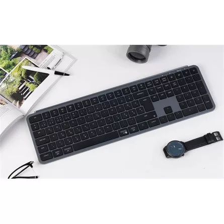 Keychron B6 Pro Bluetooth / vezeték nélküli magyar Scissor Switch mechanikus billentyűzet fekete-szürke