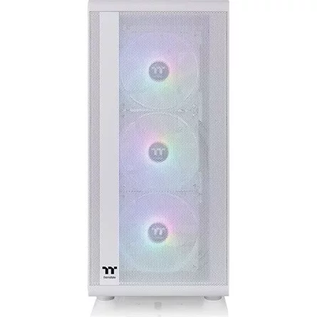 Thermaltake S200 TG ARGB Snow táp nélküli ablakos Mid Tower számítógépház fehér