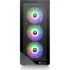 Thermaltake View 200 TG ARGB táp nélküli ablakos Mid Tower számítógépház fekete