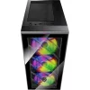 FSP CMT192 táp nélküli ablakos Mid Tower számítógépház fekete