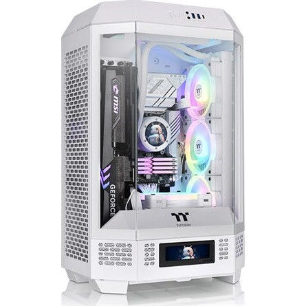 Thermaltake The Tower 300 Snow táp nélküli ablakos MT Mini Tower számítógépház fehér