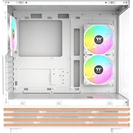 Thermaltake View 270 Plus WS ARGB Snow táp nélküli ablakos Mid Tower számítógépház fehér