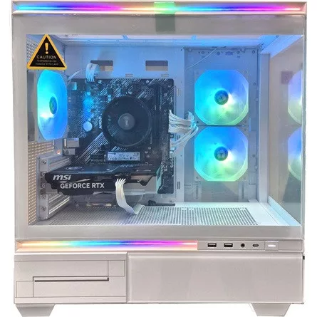 JTC Ryzen 5 5600T Mini Tower gamer számítógép fehér